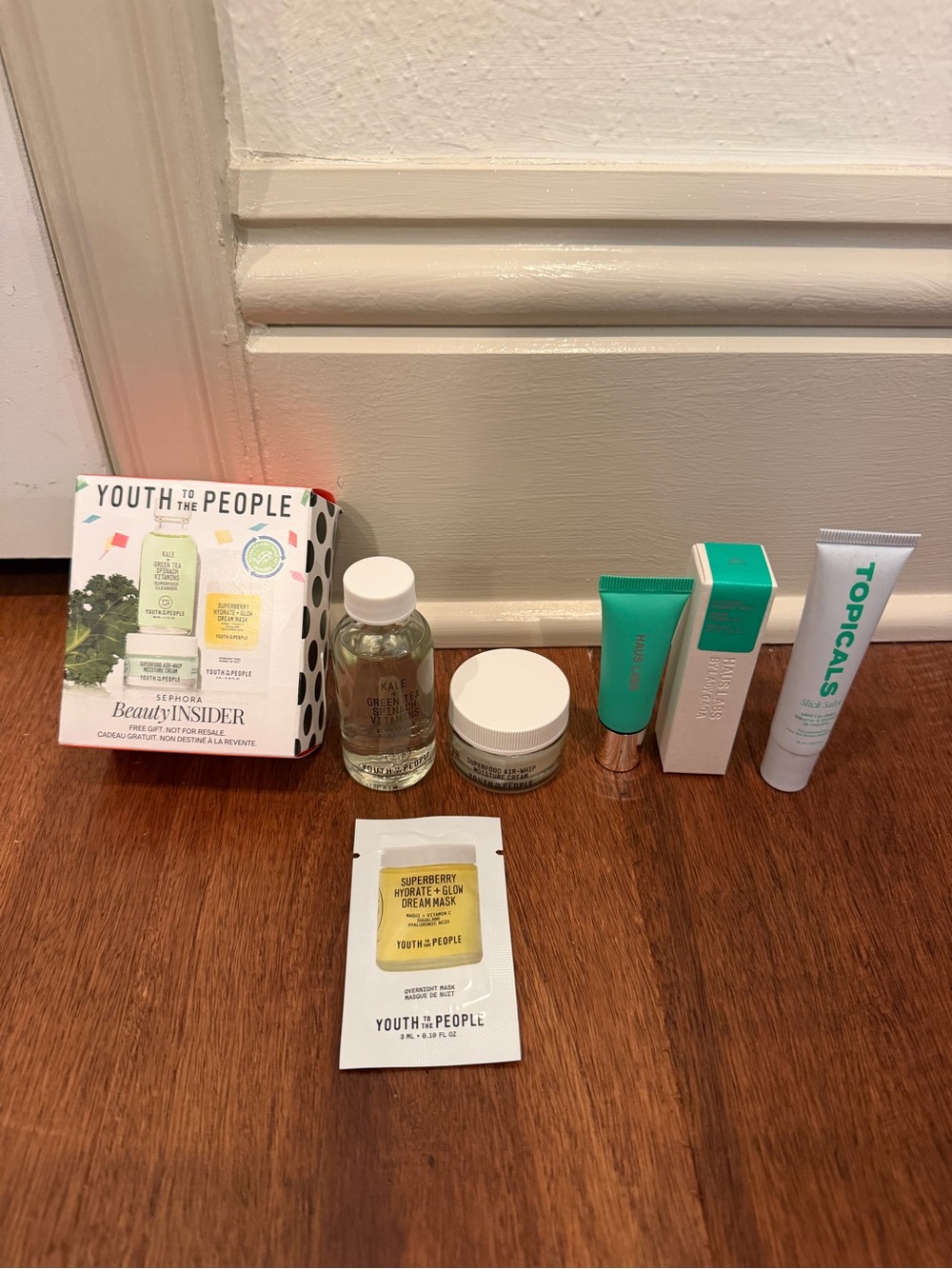 Youth to the People set, haus labs, and topical lippy